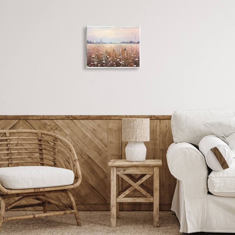 Stupell Neutral Tone Wildflower Field Wall Plaque Art Design By Arlington Prints