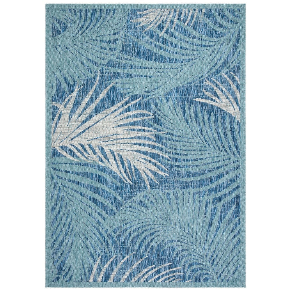 SAFAVIEH Courtyard Nott Tropical Indoor/ Outdoor Waterproof Patio Backyard Rug
