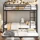 preview thumbnail 2 of 10, Elegant Full Over Full Metal Bunk Bed with Trundle