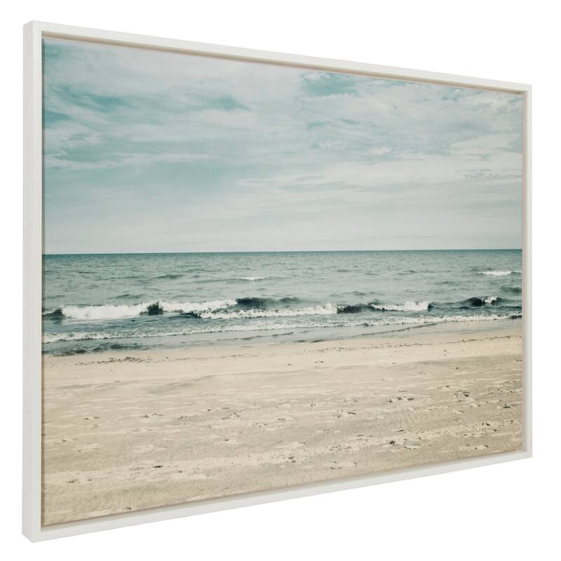 Kate and Laurel Sylvie Beach Framed Canvas by Emiko and Mark Franzen