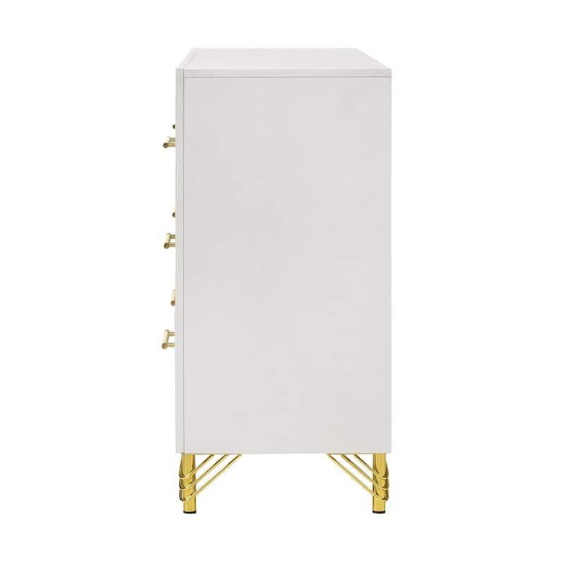 Chesney White 6-drawer Bedroom Dresser