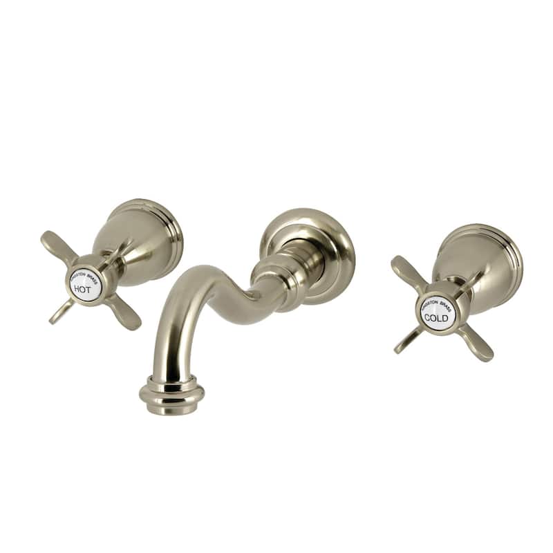 Kingston Brass Essex Two-Handle Wall Mount Roman Tub Faucet - Brushed Nickel