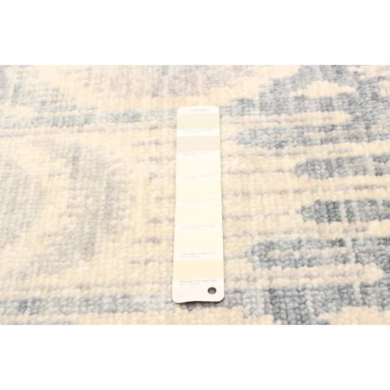 ECARPETGALLERY Hand-knotted Mystique Cream Wool Rug - 2'8 x 12'1