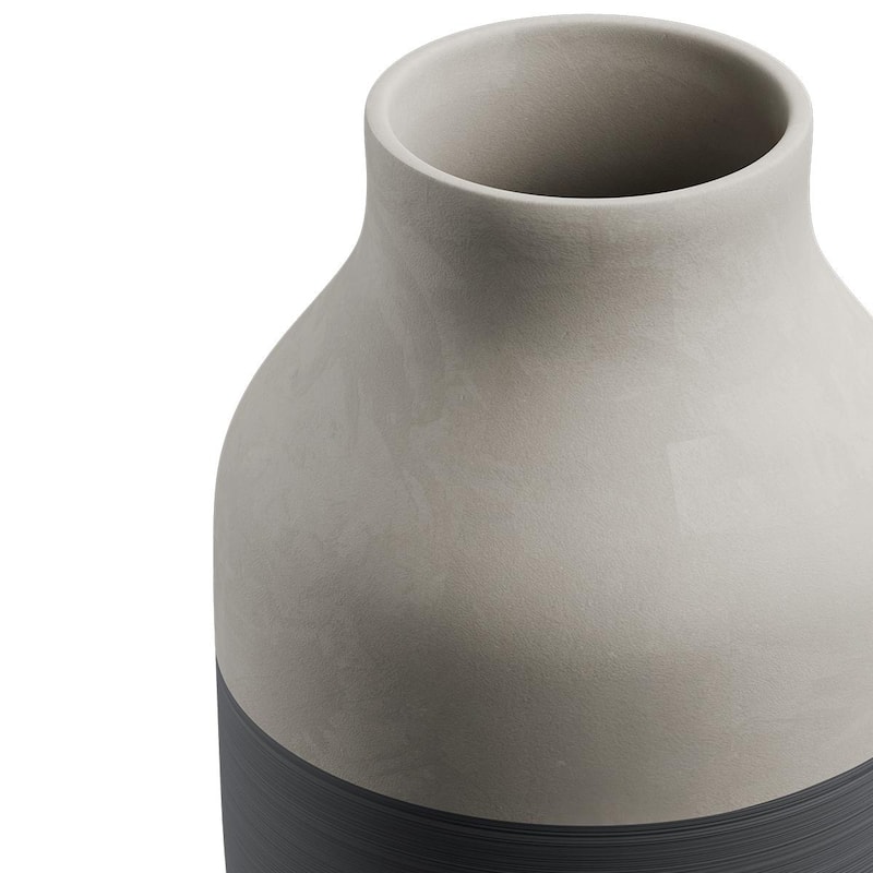 Kähler Omaggio Circulare Vase, Anthracite Grey