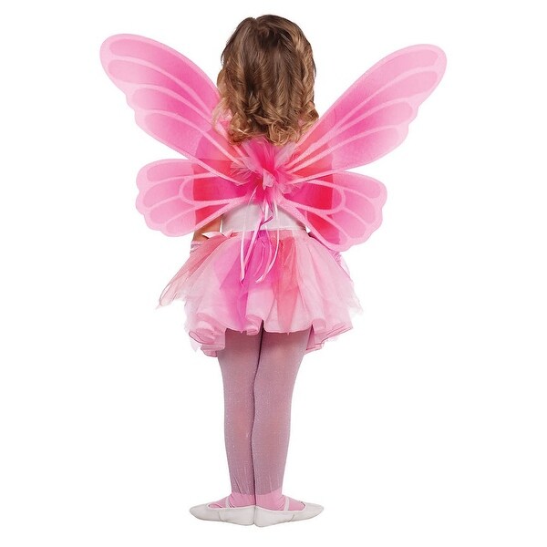 FW90445PK Morris Costumes Light Sheer Delicate Fairy Pink Wings