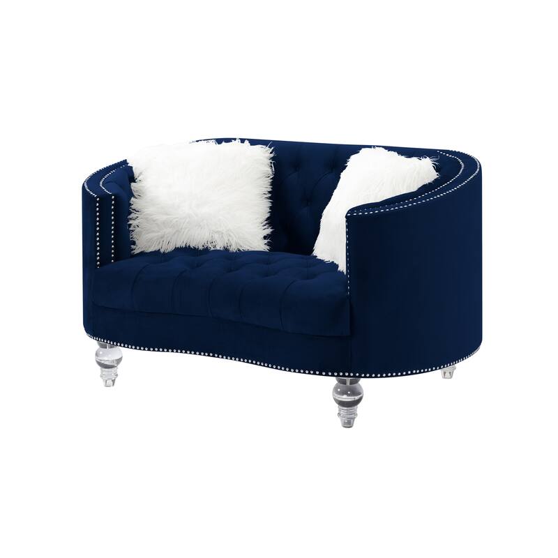 Living Room Velvet Sofa