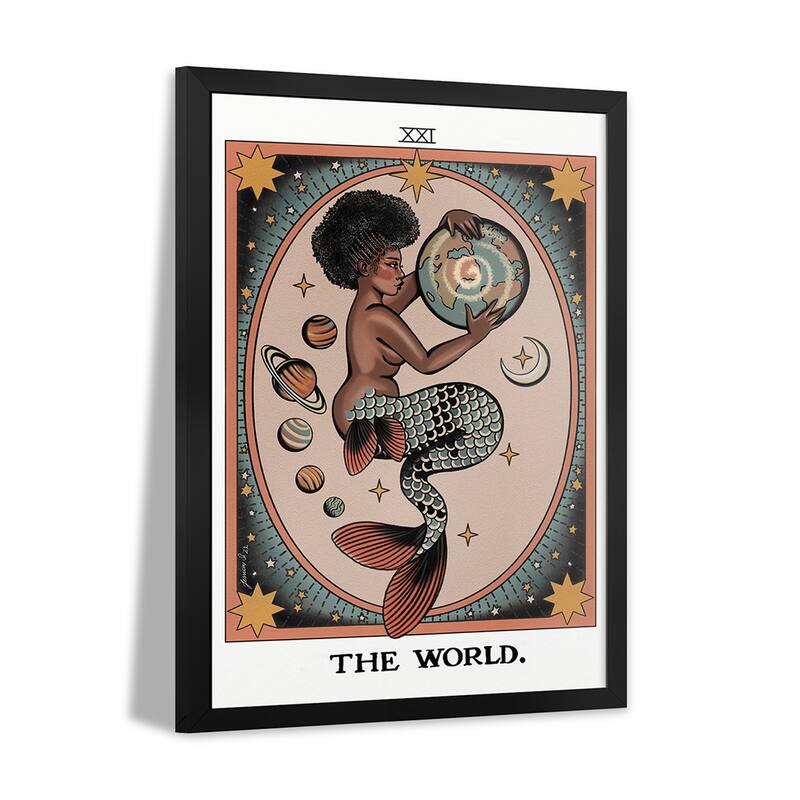 The World Premium Framed Poster by Jessica O.