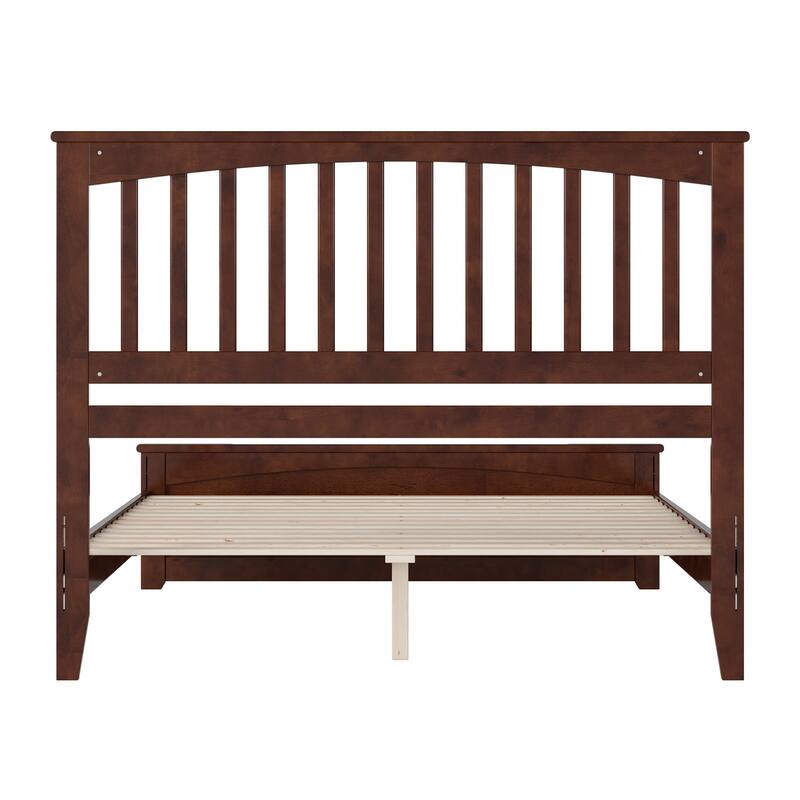Becket Solid Wood Low Profile Platform Bed with Matching Footboard