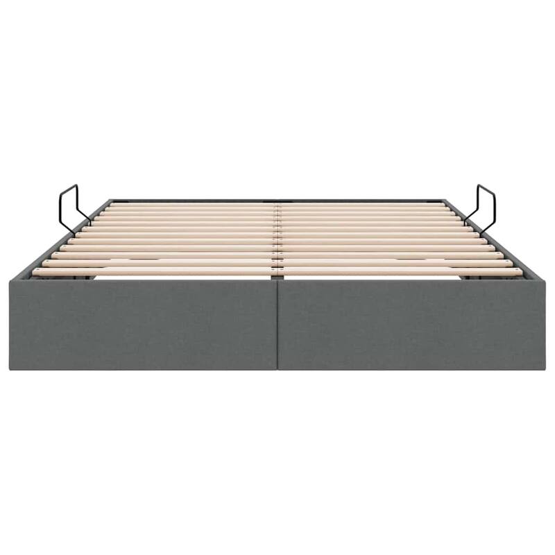 vidaXL Storage Bed with Mattress in Fabric