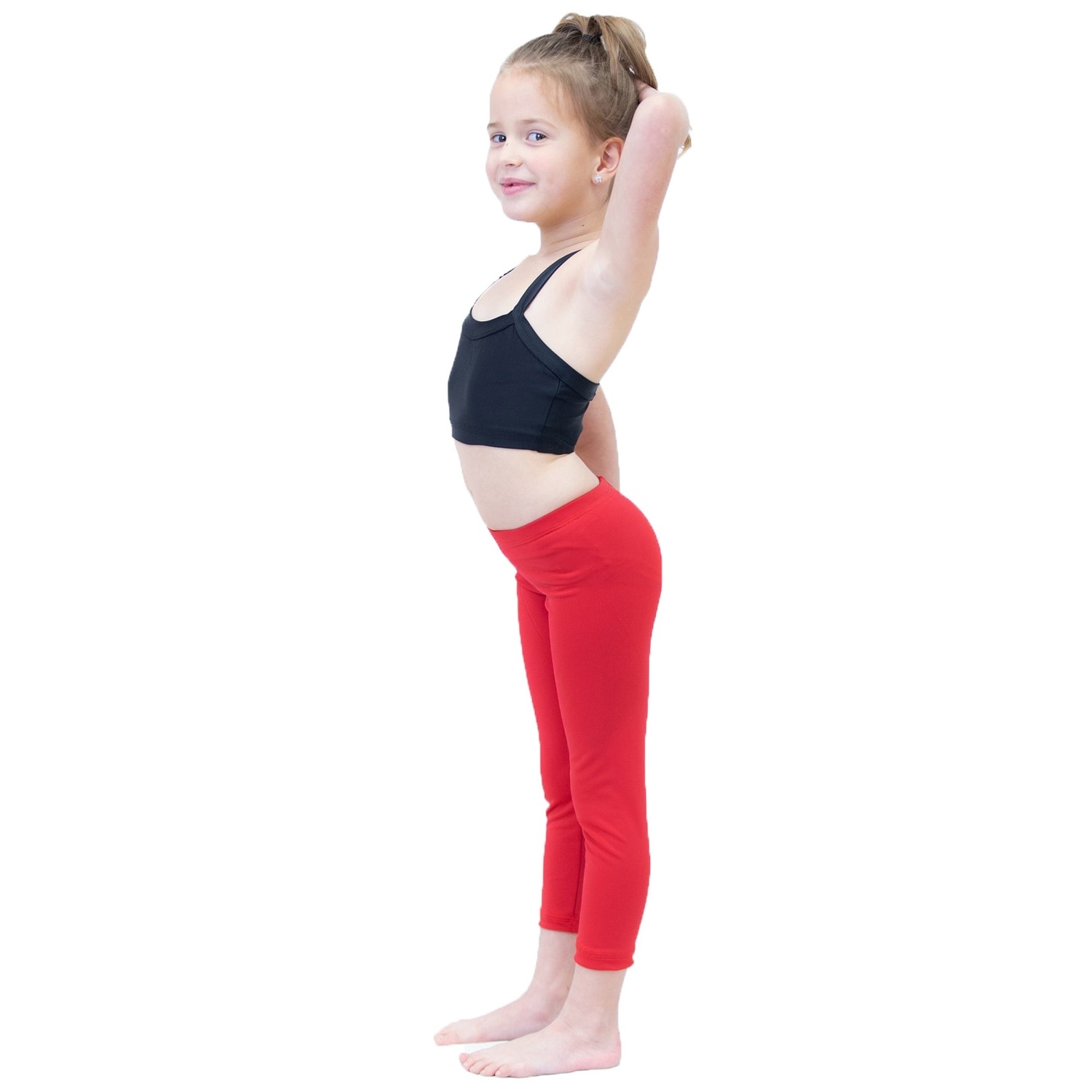 little girls red tights