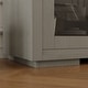 preview thumbnail 9 of 29, Vintage TV Cabinet Buffet Cabinet Entertainment Center Gray Brown