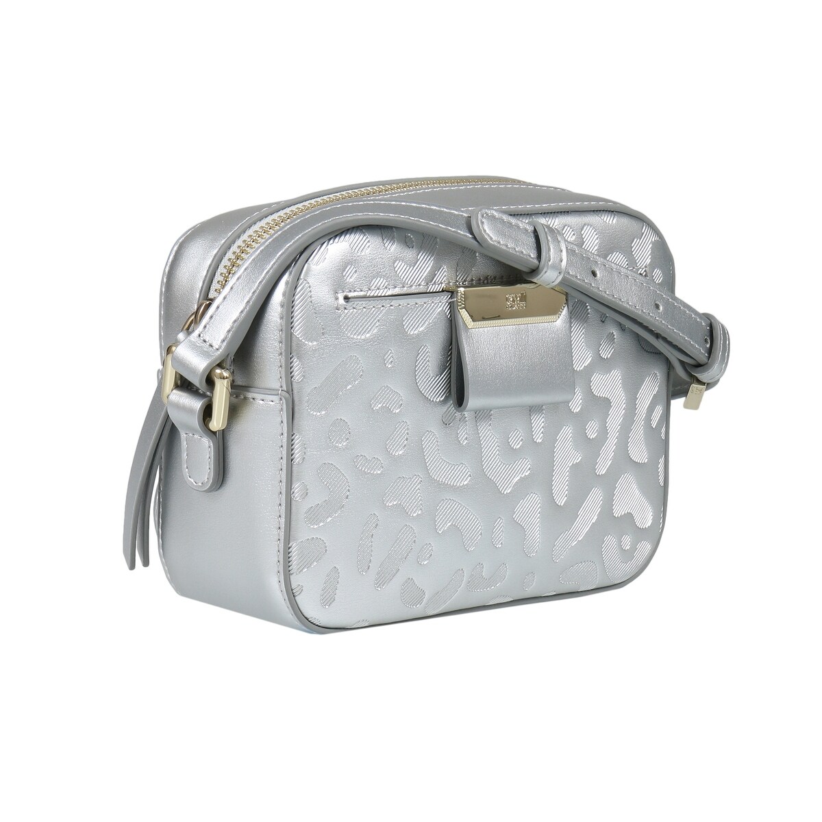 small silver shoulder bag