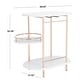 preview thumbnail 49 of 55, SAFAVIEH Iva 17.7-Inch Swivel 3-Tier Metal Bar Cart - 29.53" W x 17.72" L x 32.76" H