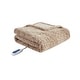 preview thumbnail 40 of 62, Beautyrest Marselle Oversized Faux Fur Heated Throw