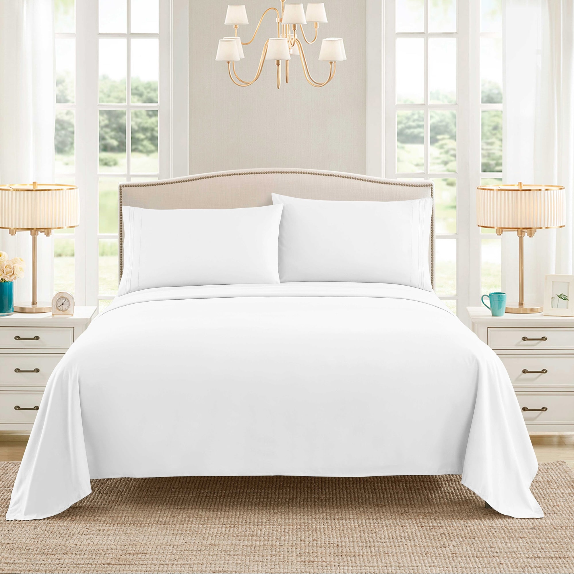 Becky Cameron Ultra-Soft Deep Pocket 4 Piece Microfiber Bed Sheet Set - On  Sale - Bed Bath & Beyond - 9273417