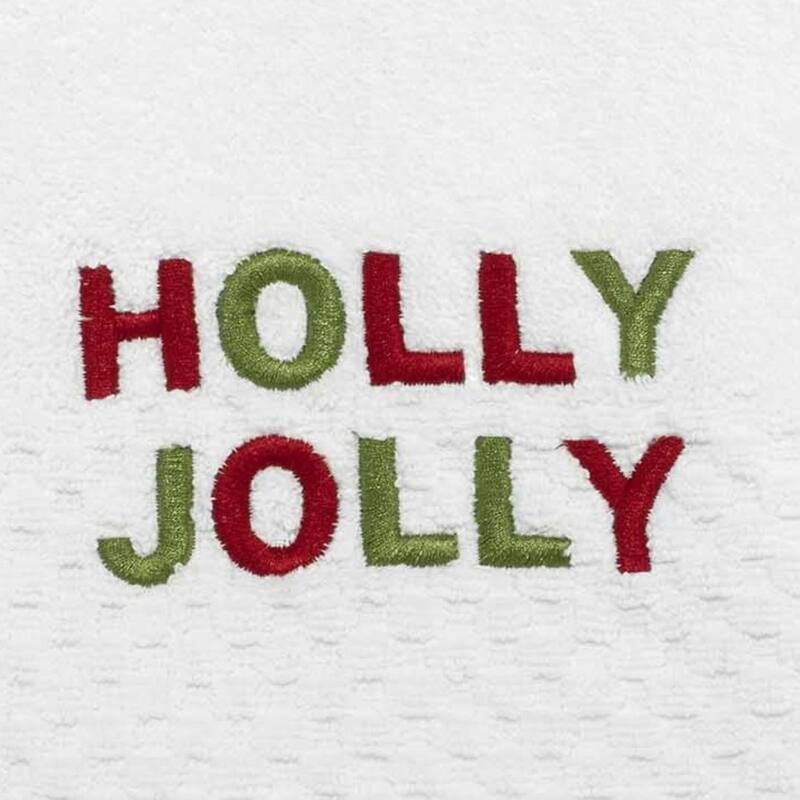 Avanti Holly Jolly 2-Pack Hand Towel Set