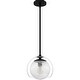 preview thumbnail 2 of 6, Eslinger 1-Light Matte Black Mini Pendant