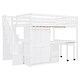 preview thumbnail 17 of 55, Full Loft Bed with Stairs, Built-in Desk & 5-in-1 Storage