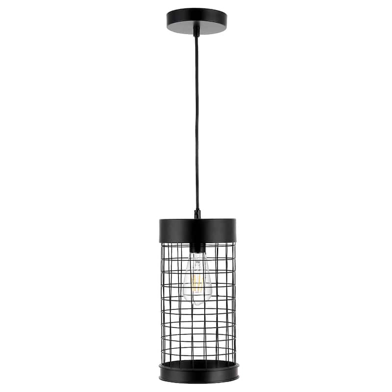 WINGBO Industrial Hanging Cage Pendant Lights, Vintage Open Retro Style - N/A