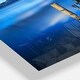 preview thumbnail 4 of 5, Designart 'Wooden Pier Remains in Blue Sea' Oversized Coastal Wall CLock