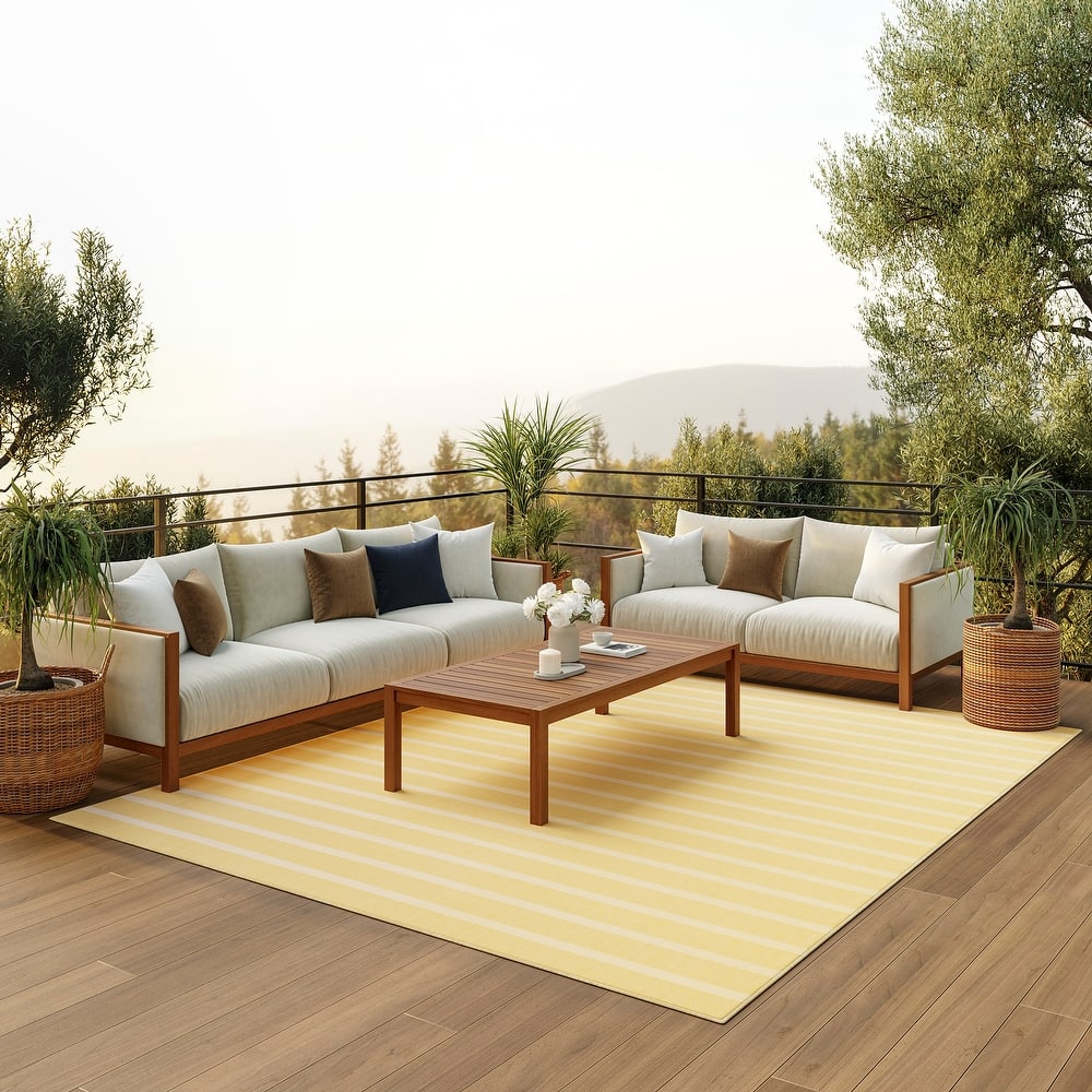 Nourison Positano Indoor/Outdoor Striped Area Rug