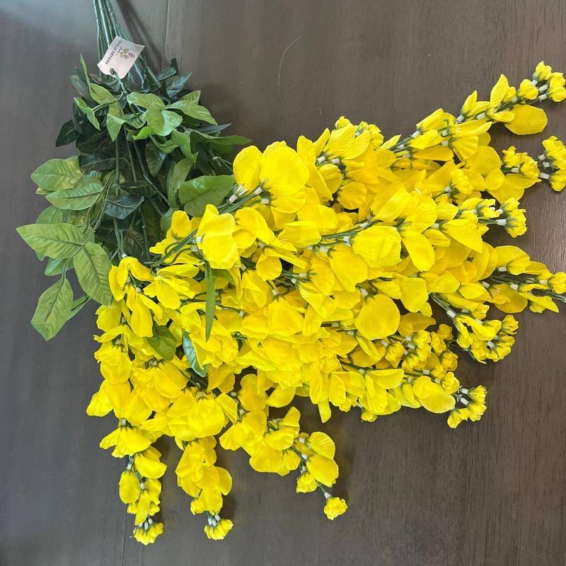 Faux Wisteria Flower Stems Bunch