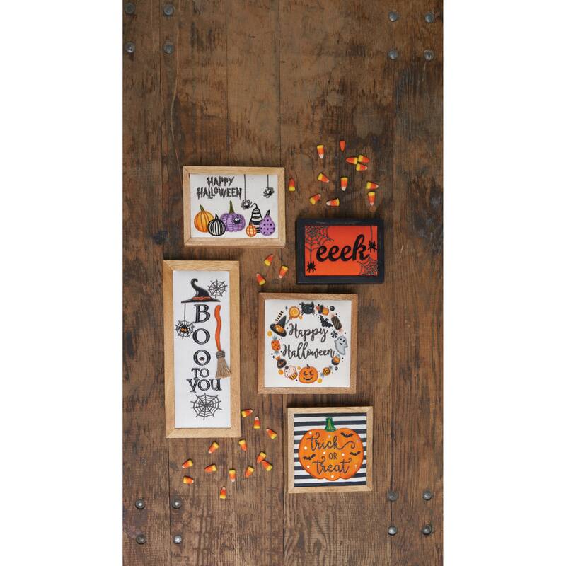 Embellished Pumpkin Shelf Sitter Block