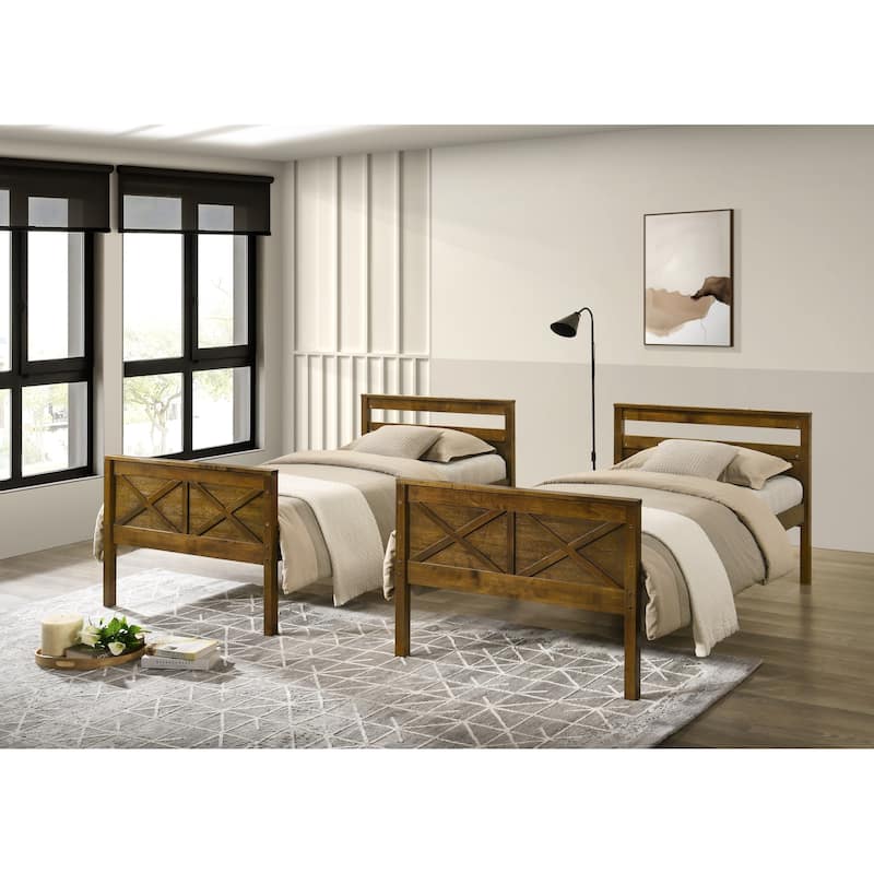 Clayfell Exeter Twin Over Twin Solid Wood Standard Bunk Bed