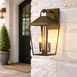 2-Light Outdoor Wall Lantern Sconce