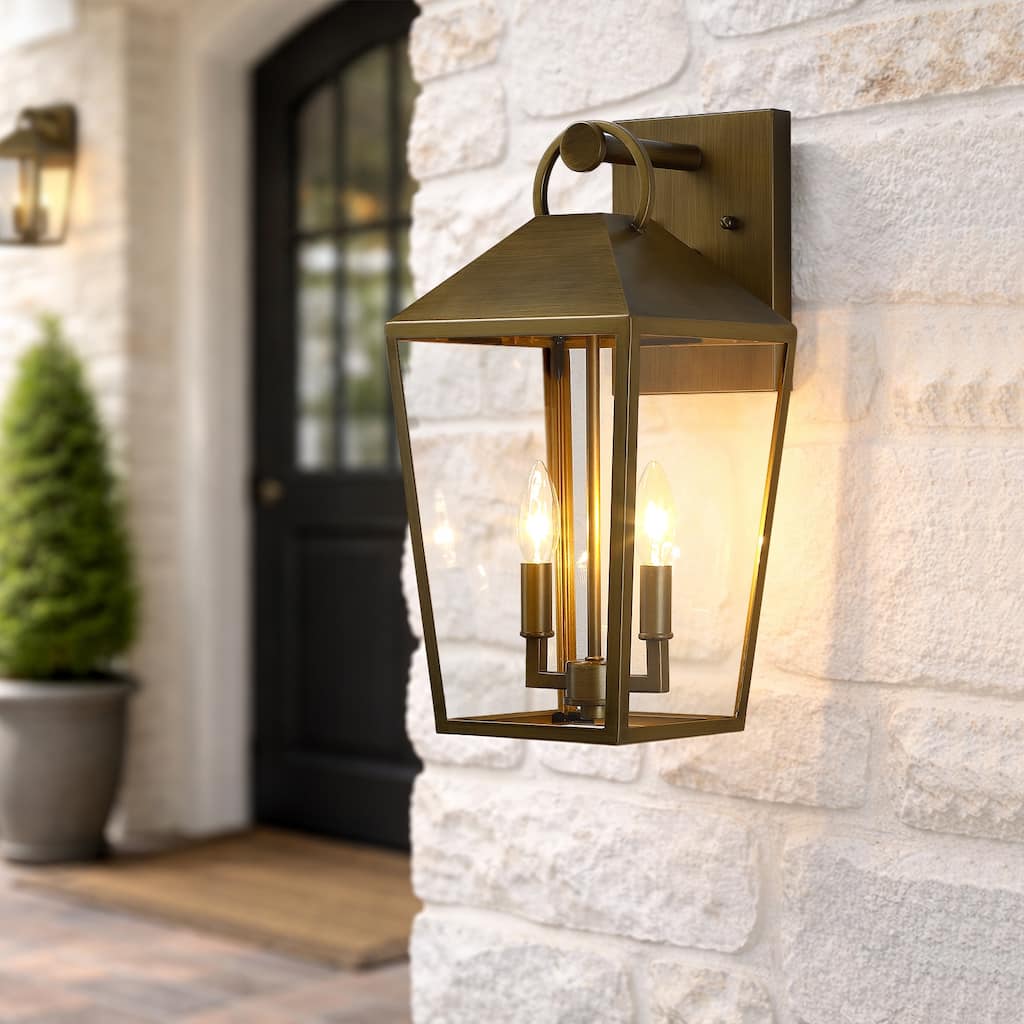 2-Light Outdoor Wall Lantern Sconce