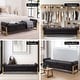preview thumbnail 51 of 79, 66" Storage Bench King Size End of Bed with Double Lids and Gold Legs