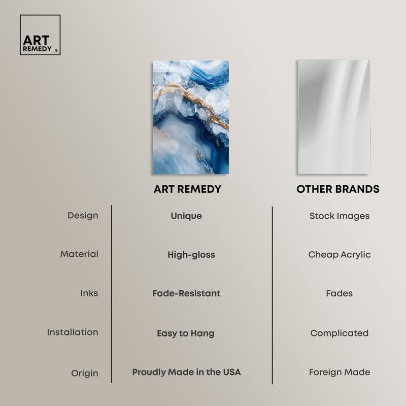 Molten Topaz II Acrylic by Art Remedy, Ready to Hang