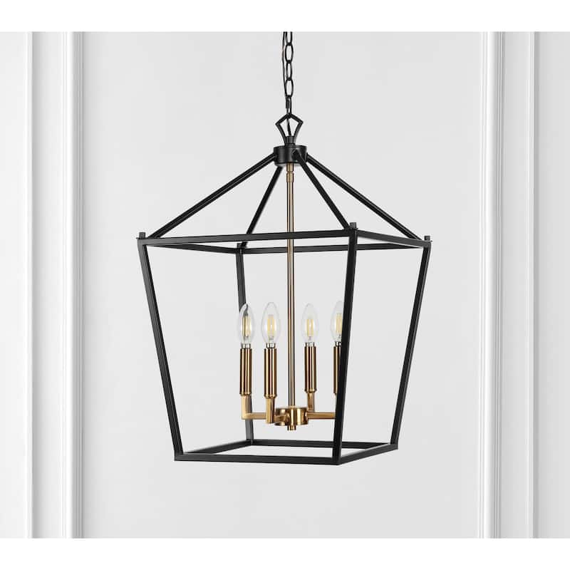 Marion Lantern Metal LED Pendant, by JONATHAN Y