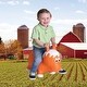 preview thumbnail 2 of 3, Toddler Boys and Girls Farm Hopper Bounce Toy, Orange Horse