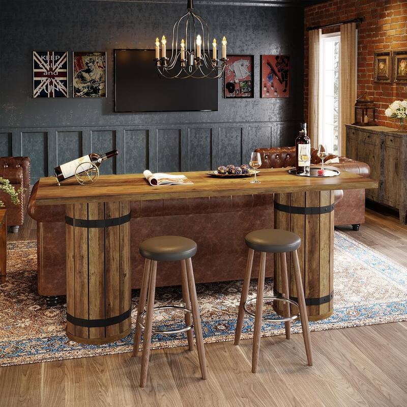 70.9-Inch Long Bar Table for Kitchen Nook, Home Bar, Small Bars