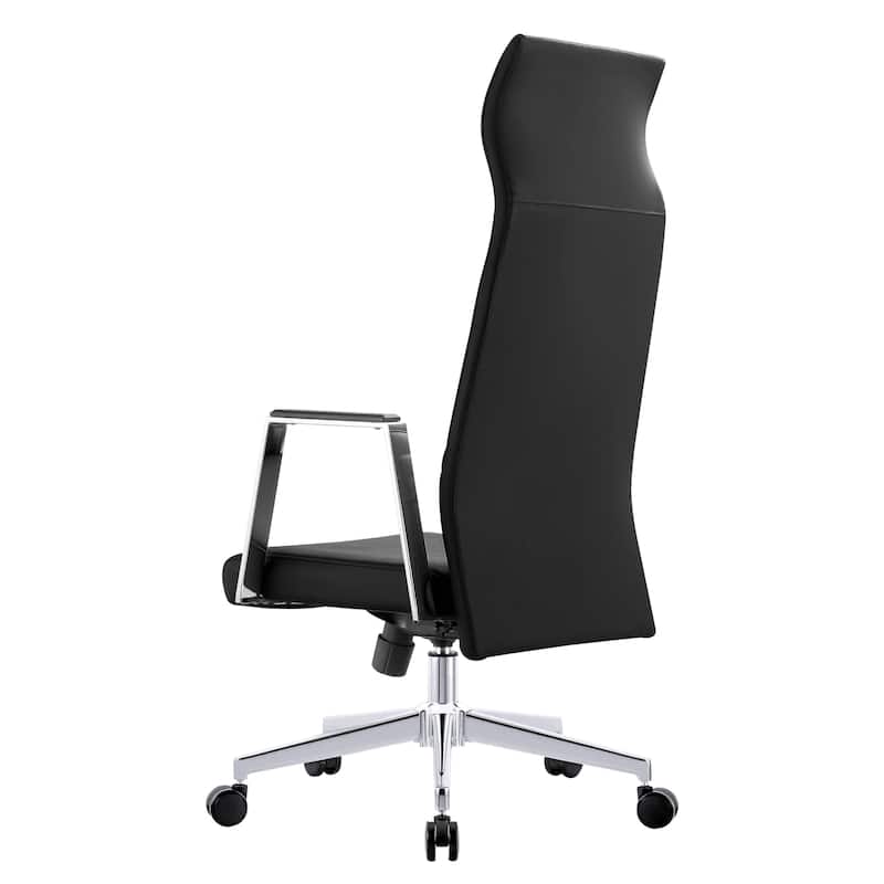 LeisureMod Aleen High-Back Office Chair with Swivel and Tilt