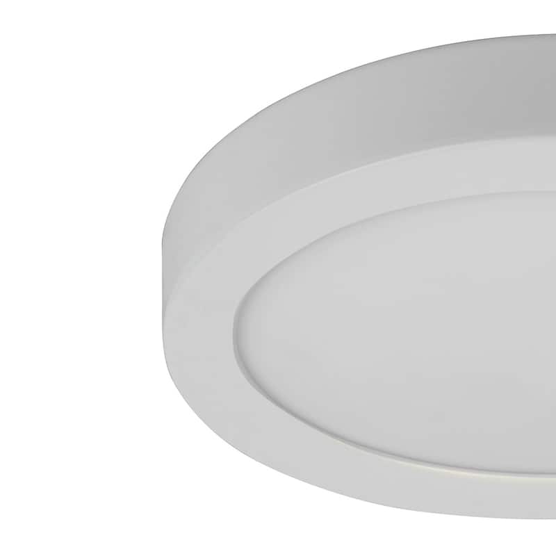LED Flush Mount Ceiling light 7.2"W x 1"H - White