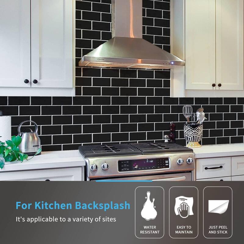 10-Sheet Peel and Stick Tile Backsplash tile for Kitchen Backsplash