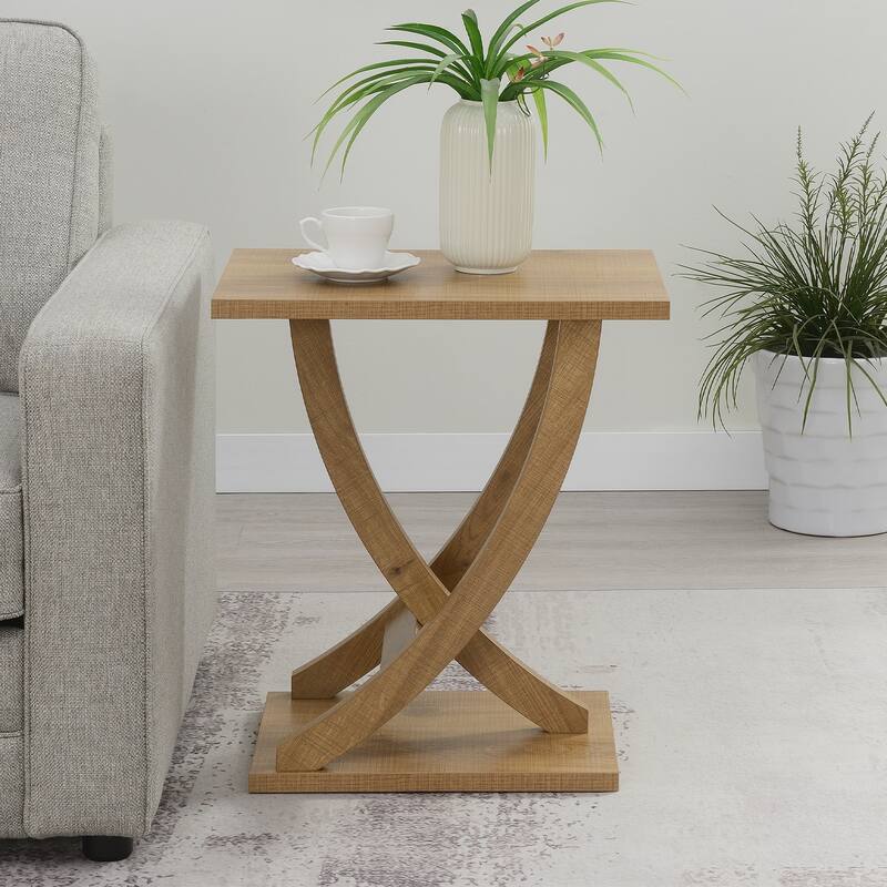 Convenience Concepts Newport Criss-Cross Chairside End Table