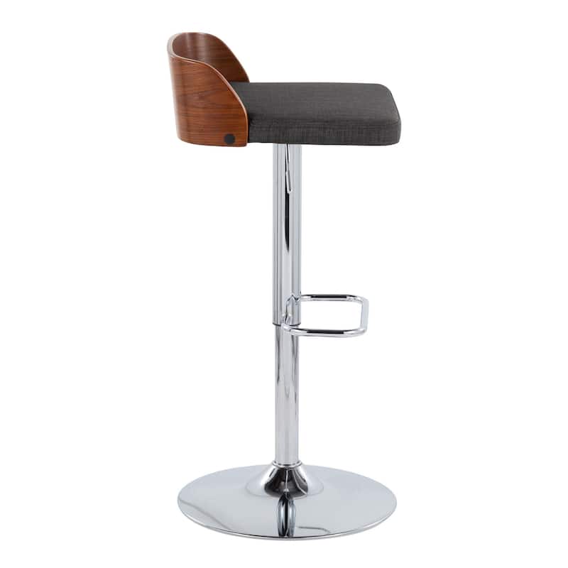 Carson Carrington Marstrand Adjustable Bar Stool with Rounded Rectangle Footrest (Set of 2)