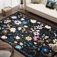 preview thumbnail 42 of 65, Nature Floral Non-Slip Machine Washable Colorful Modern Area Rug