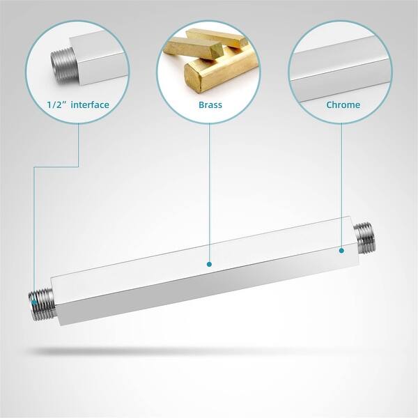 dimension image slide 3 of 8, Ceiling Mount Tub Shower System With Rough-in Valve Complete Shower Faucet With Handheld And 12 Inch Shower Head Combo Kit Set