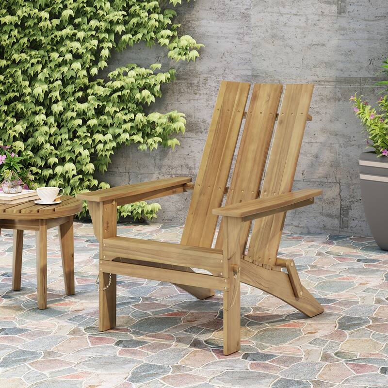 Foldable Acacia Wood Adirondack Chair