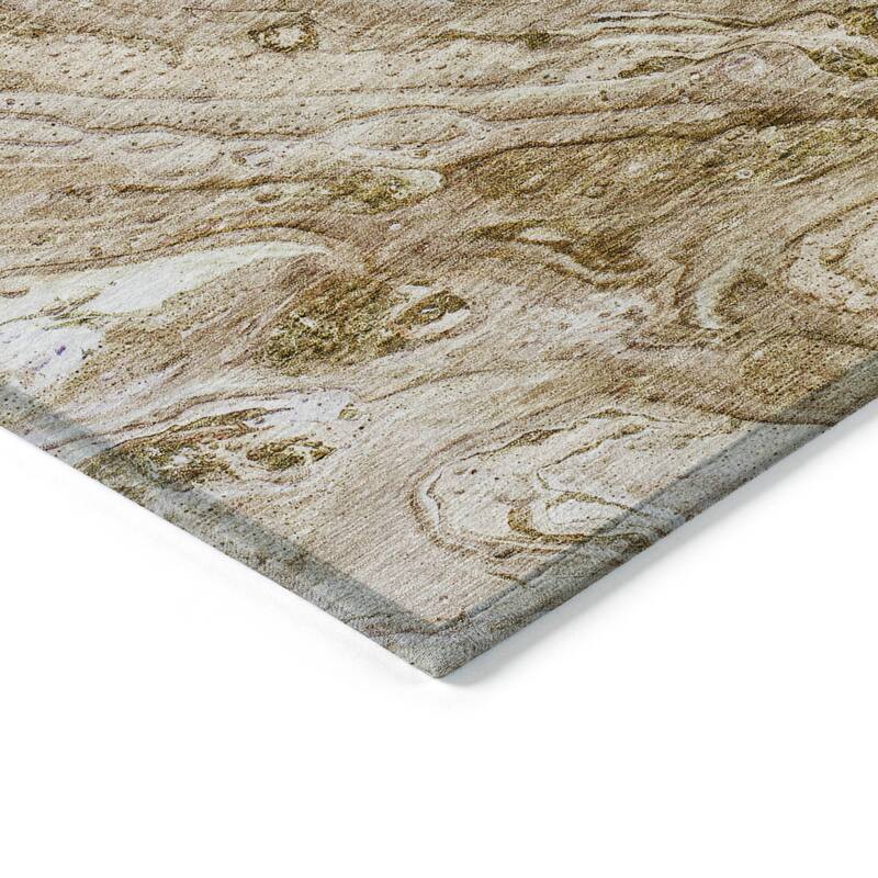 Machine Washable Indoor/ Outdoor Chantille Modern Abstract Rug