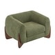preview thumbnail 27 of 53, Tina Modern Upholstered Boucle Arm Club Chair by Christopher Knight Home