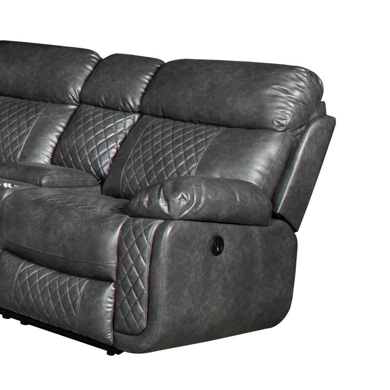 Infinity Power Reclining Faux Leather Reclining Loveseat