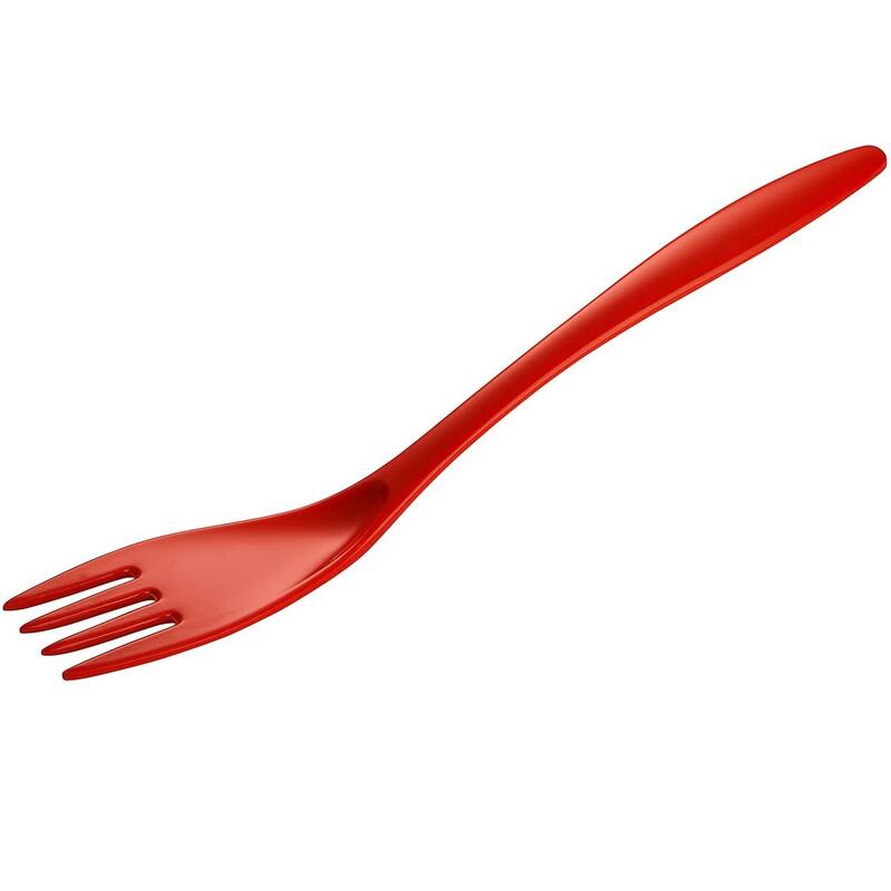 Hutzler 12.5-Inch Melamine Cooking / Serving Fork - Red