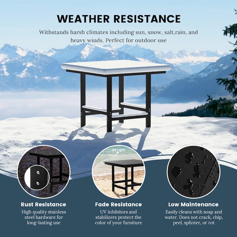 Polytrends Shoreside 5-Piece Arm Chair Dining Set