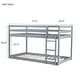 preview thumbnail 82 of 95, Low Loft Bed with Ladder, Solid Rubber Wooden Bed Frame for Multi Children, Floor Bed - Available with or without Slats
