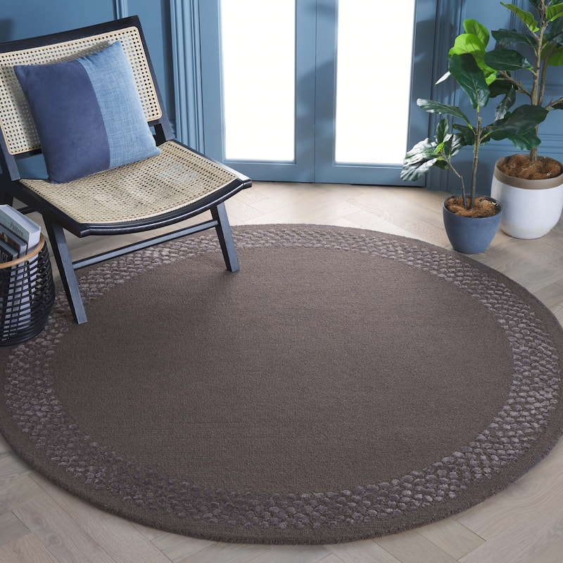 SAFAVIEH Handmade Glamour Printed Border Viscose Rug